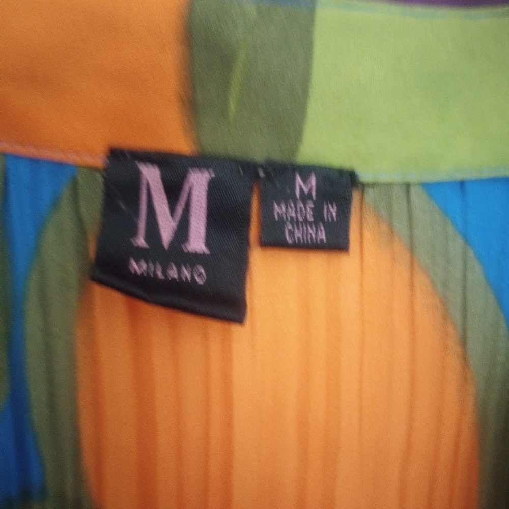 Vintage Milano Colorful Patterned Women's Top - Picture 2 of 4